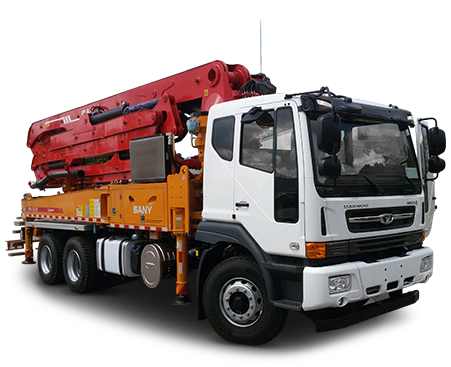 Автобетононасос SANY C8 SY38 Z5-170 на шасси Daewoo, стрела 38 м